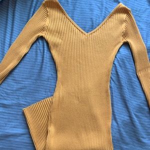 knee length sweater dress long sleeve,size medium